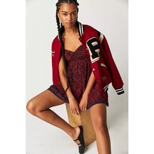 MSRP $128. Free People Floral Print Tabitha Mini Size L | SAME DAY SHIP